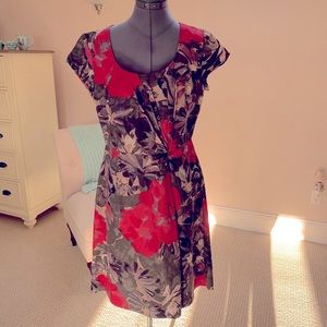 Banana Republic multicolored floral print dress